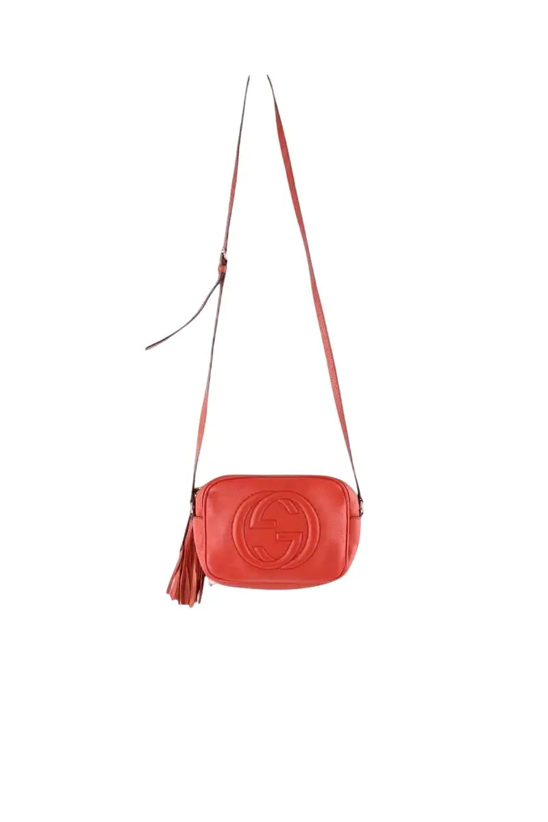 Sac à bandoulière Gucci Soho Rouge en Cuir - Seconde Main