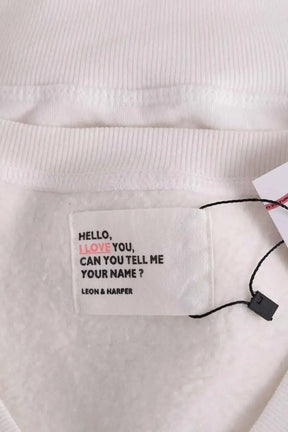 Sweatshirt Leon & Harper Blanc en Coton