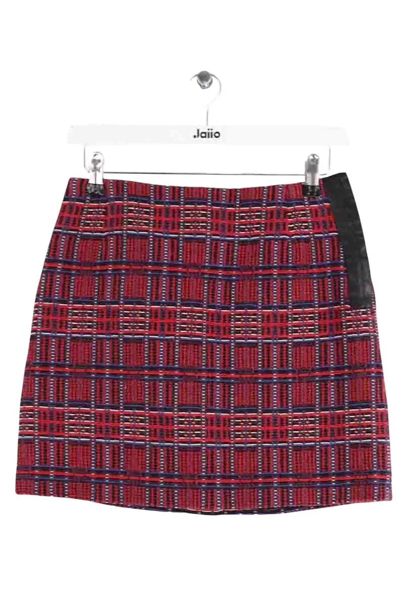 Mini jupe Claudie Pierlot Bordeaux en Coton, taille S - Seconde Main