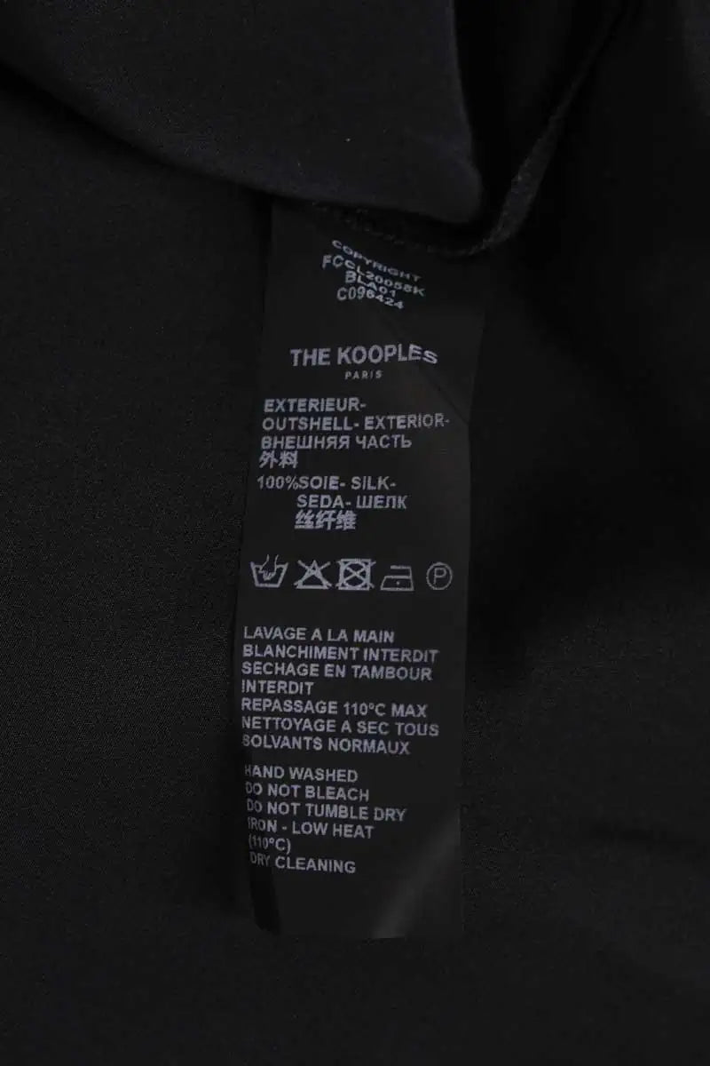 Chemise The Kooples Noir en Soie