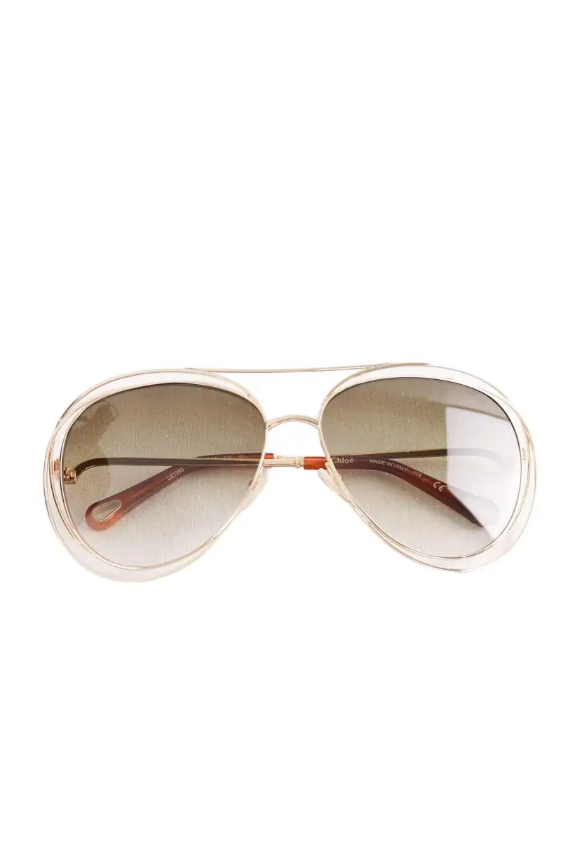 Lunettes de protection Chloé Doré en Métal - Seconde Main