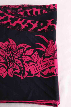 Écharpe Hermès Rose en Cachemire