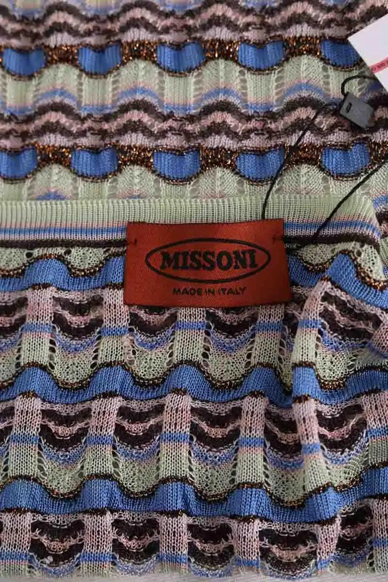 Cardigan Missoni Bleu en Soie