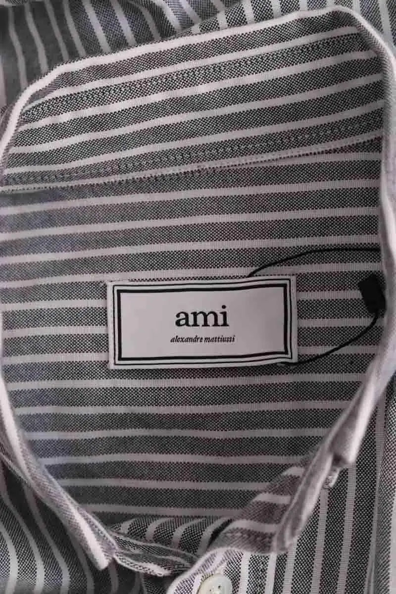 Chemise Ami Gris en Coton