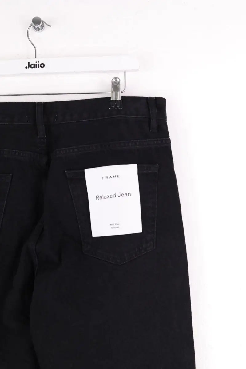 Jean droit Frame Noir en Coton