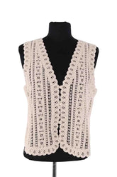 Blouse Sézane Blouse Palmina Ecru en Coton, taille M - Seconde Main