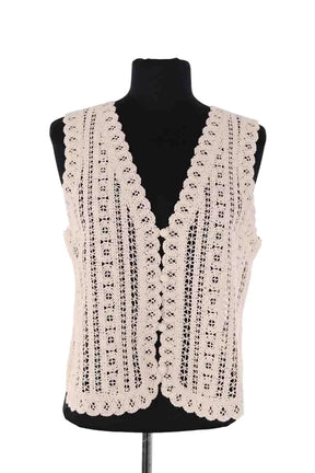 Blouse Sézane Blouse Palmina Ecru en Coton, taille M - Seconde Main
