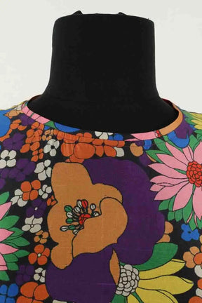 Robe Soeur Leopoldine Multicolore en Soie