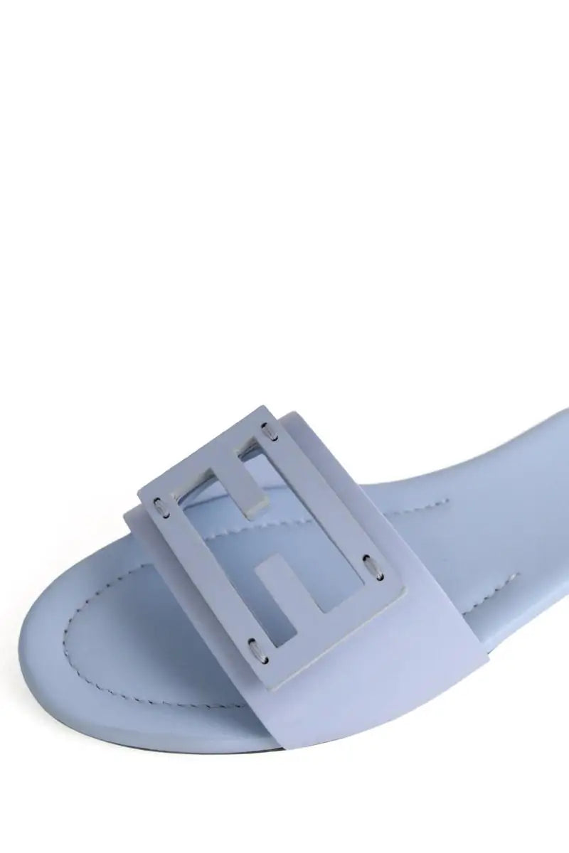 Sandales Fendi Bleu en Cuir