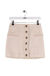 Jupe Sézane Beige en Coton, taille XS - Seconde Main