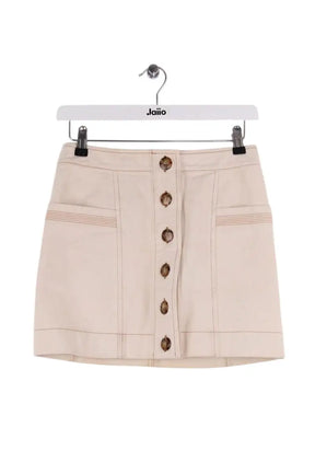 Jupe Sézane Beige en Coton, taille XS - Seconde Main