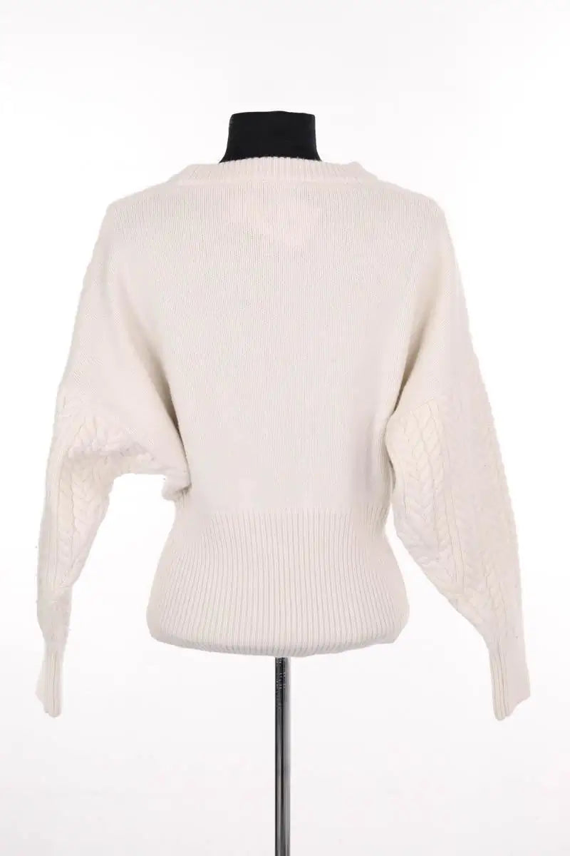 Pull Tara Jarmon Blanc en Laine