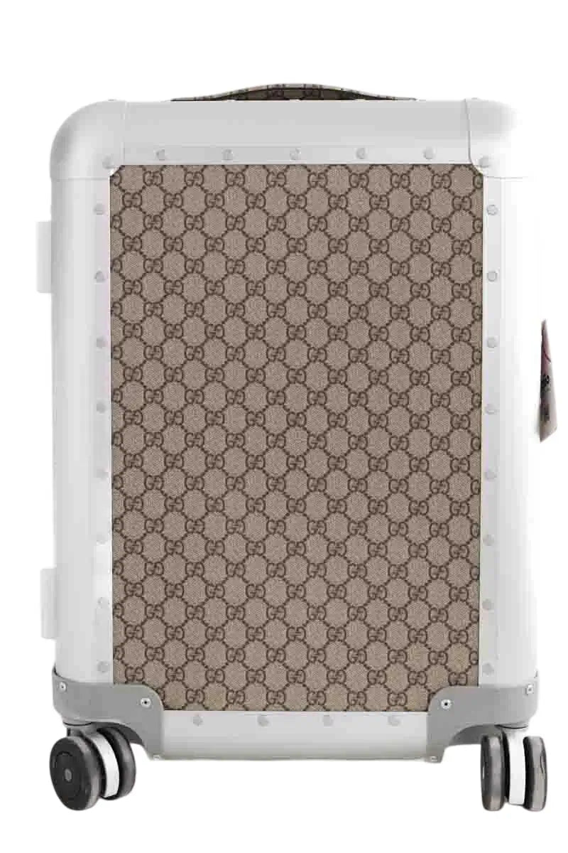 Valise à roulettes Gucci Porter Beige en Métal - Seconde Main