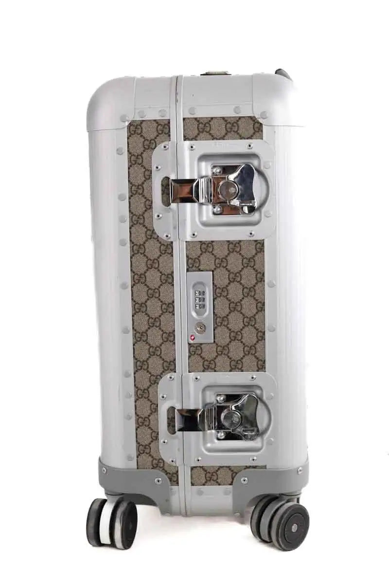 Valise à roulettes Gucci Porter Beige en Métal