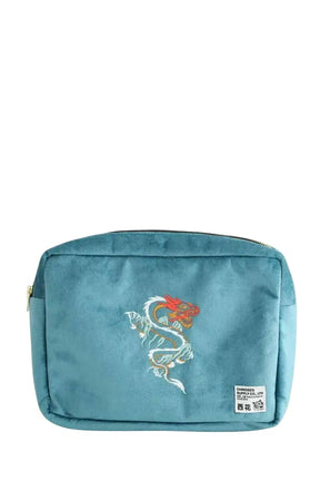 Vanity-case, trousse de toilette CHINOISES by Voyageuses Bleu en Velours - Seconde Main
