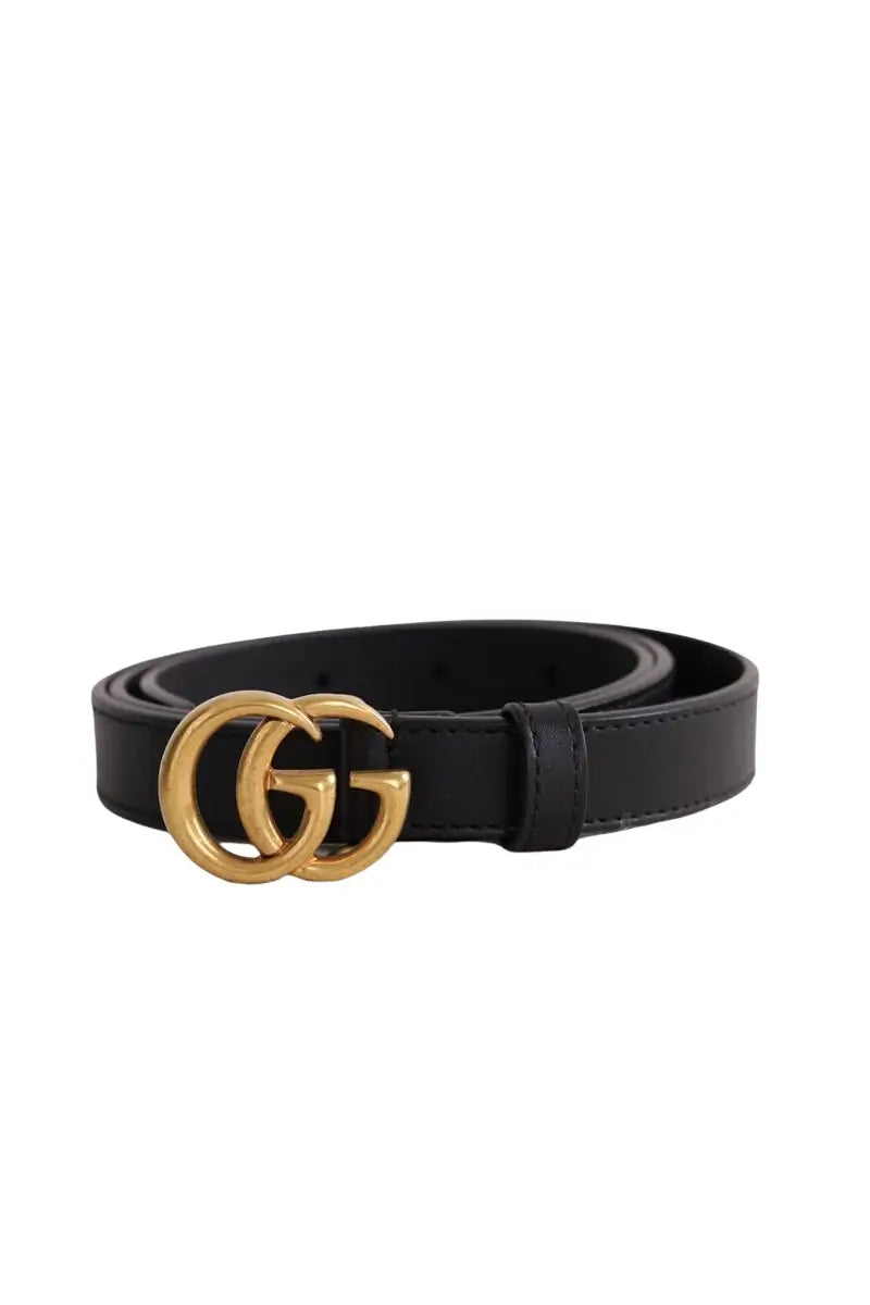 Ceinture Gucci GG Marmont Noir en Cuir, taille M - Seconde Main