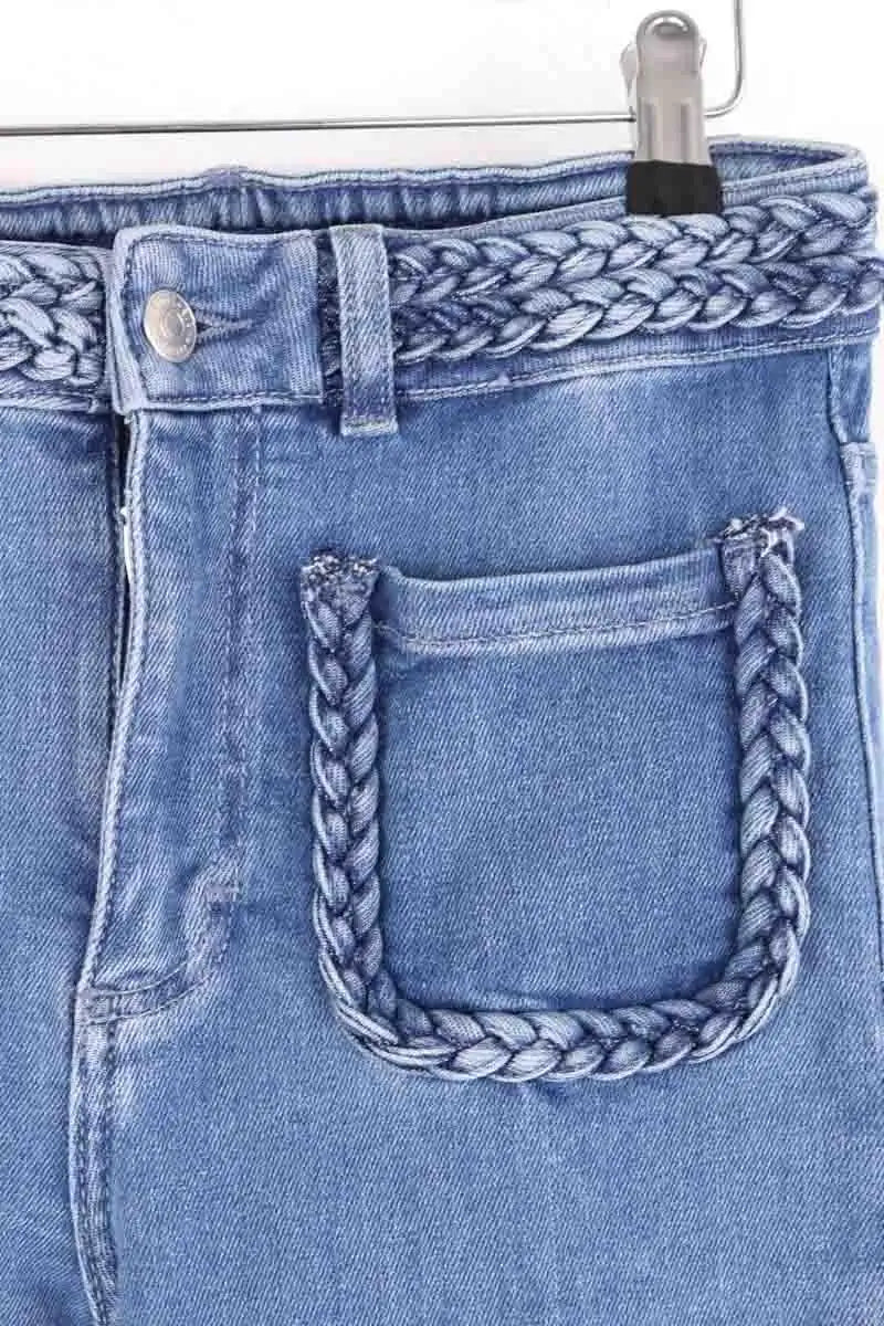Jean bootcut Maje Bleu en Coton