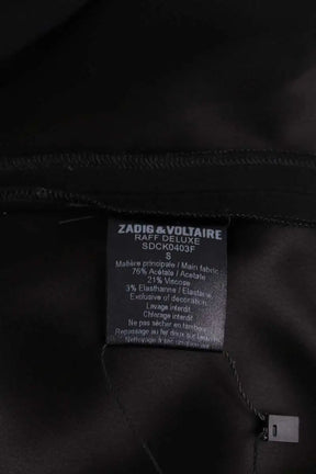 Robe Zadig & Voltaire Raff deluxe Noir en Synthétique