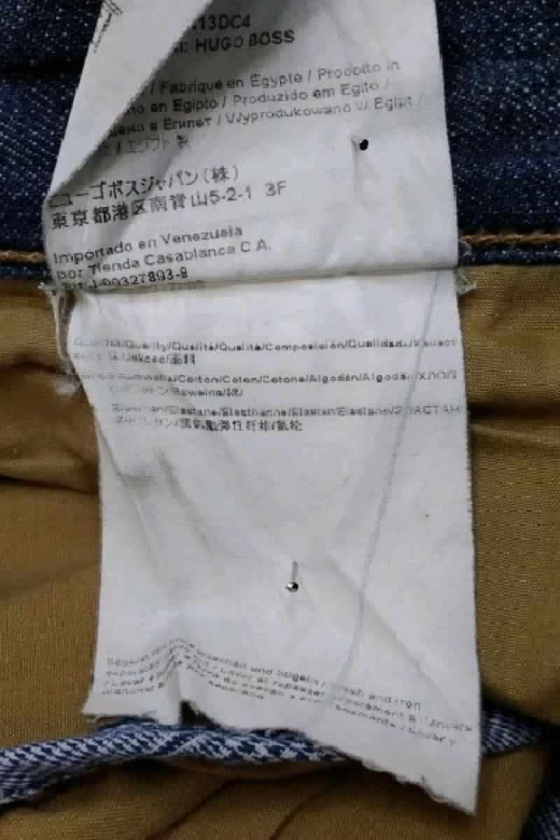 Jean droit Hugo Boss  Bleu