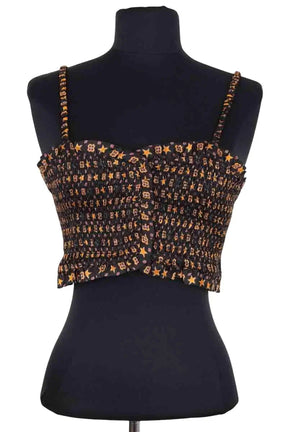 Top sans manche Sandro Noir en Viscose, taille S - Seconde Main