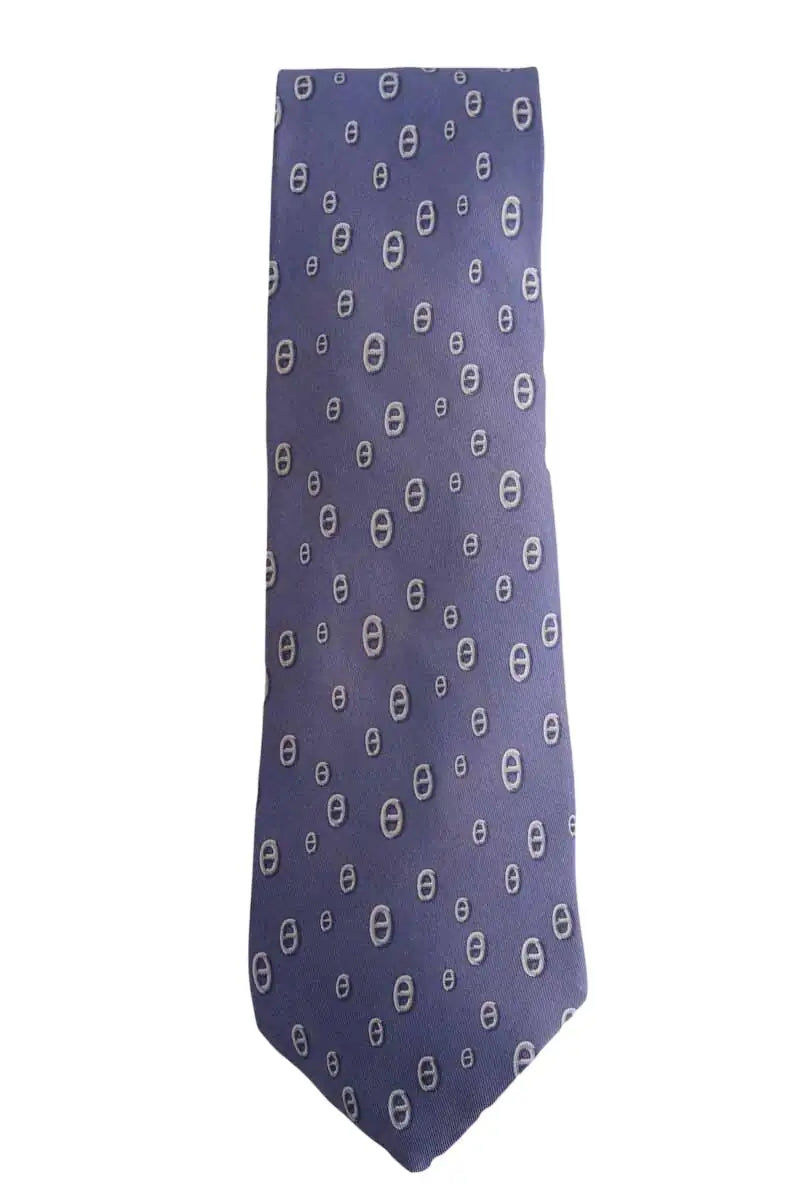 Cravate Hermès Bleu en Soie - Seconde Main