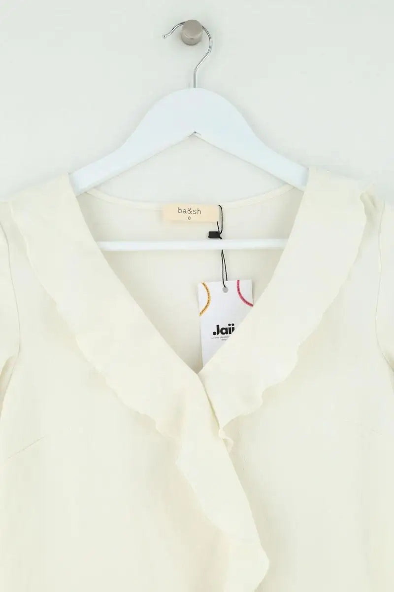 Combishort Ba&Sh Blanc en Synthétique