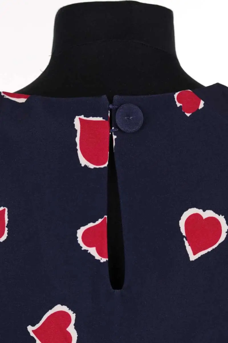 Robe Tara Jarmon Marine en Viscose
