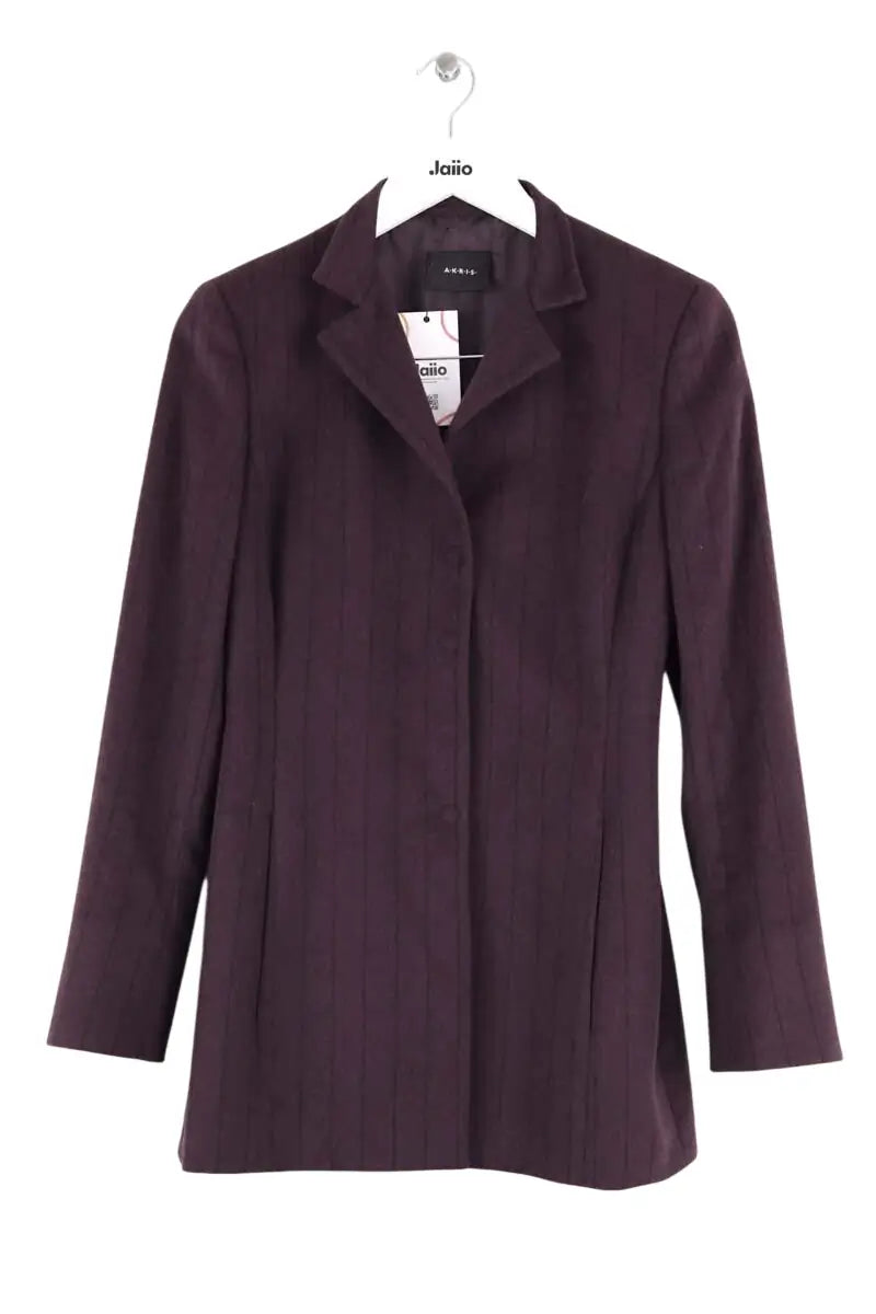 Veste AKRIS Bordeaux en Laine, taille M - Seconde Main
