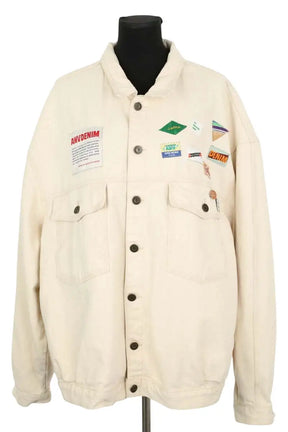 Veste American Vintage Ecru en Coton, taille XL - Seconde Main