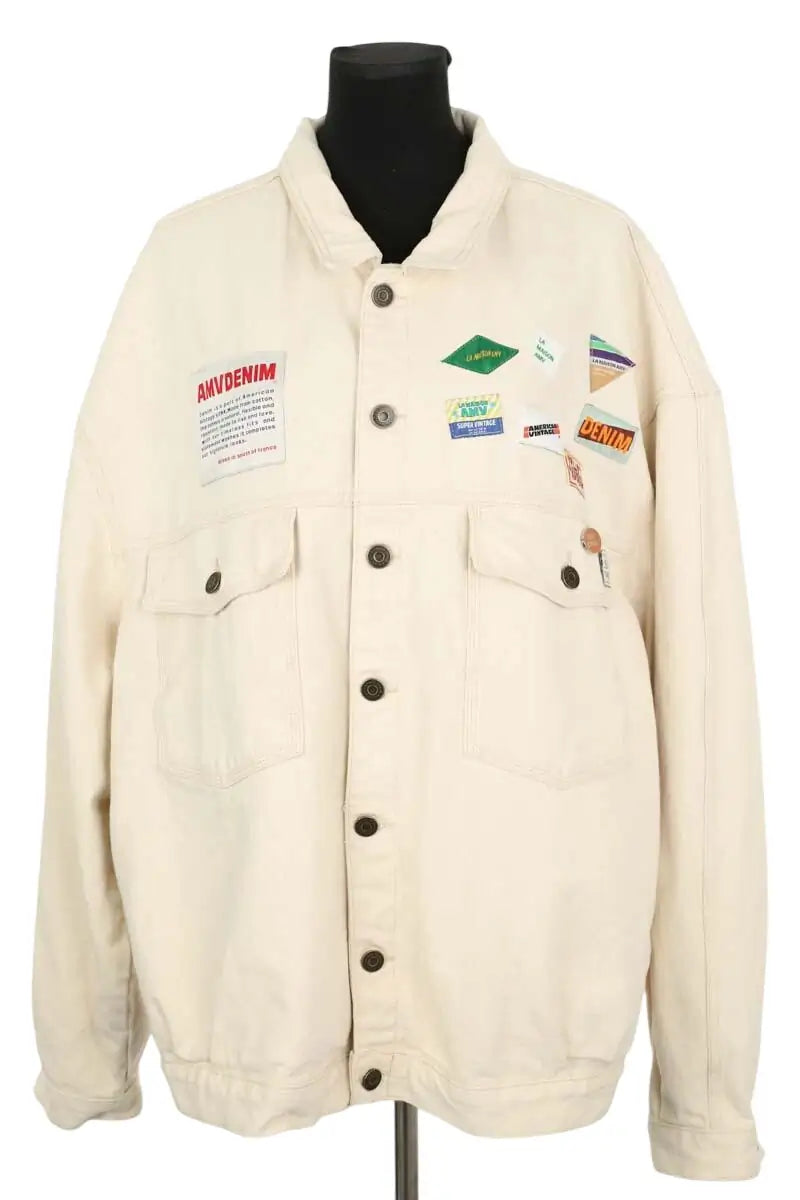 Veste American Vintage Ecru en Coton, taille XL - Seconde Main