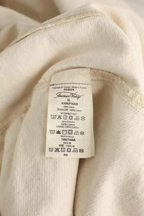 Veste American Vintage Ecru en Coton