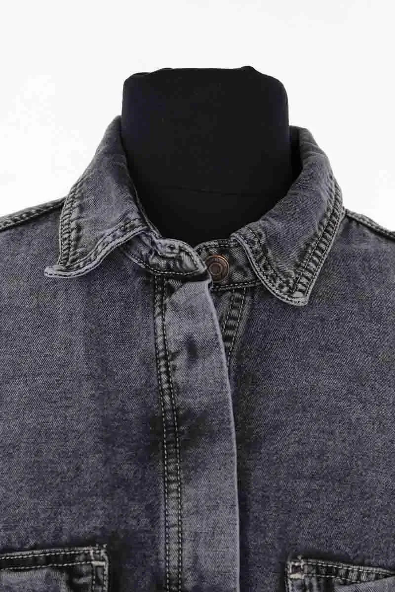 Veste American Vintage Noir en Coton