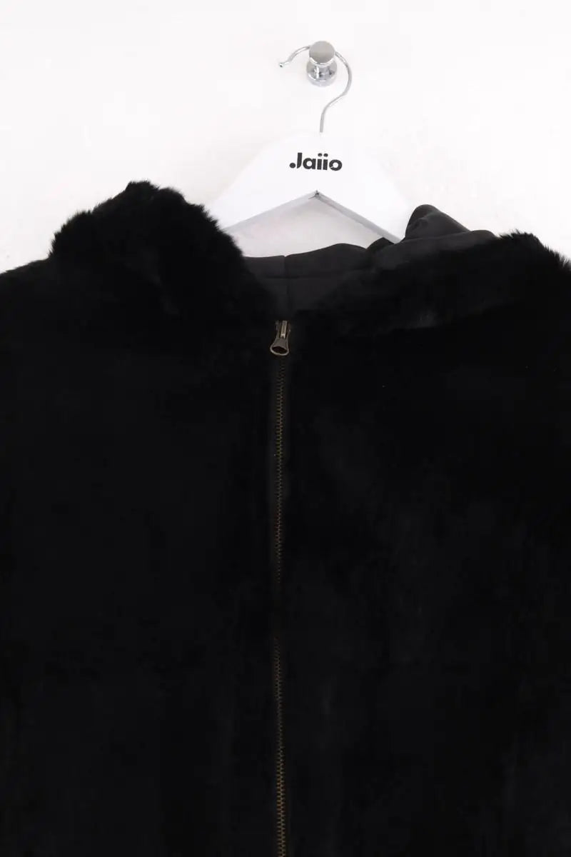 Veste Antik Batik Noir en Fourrure