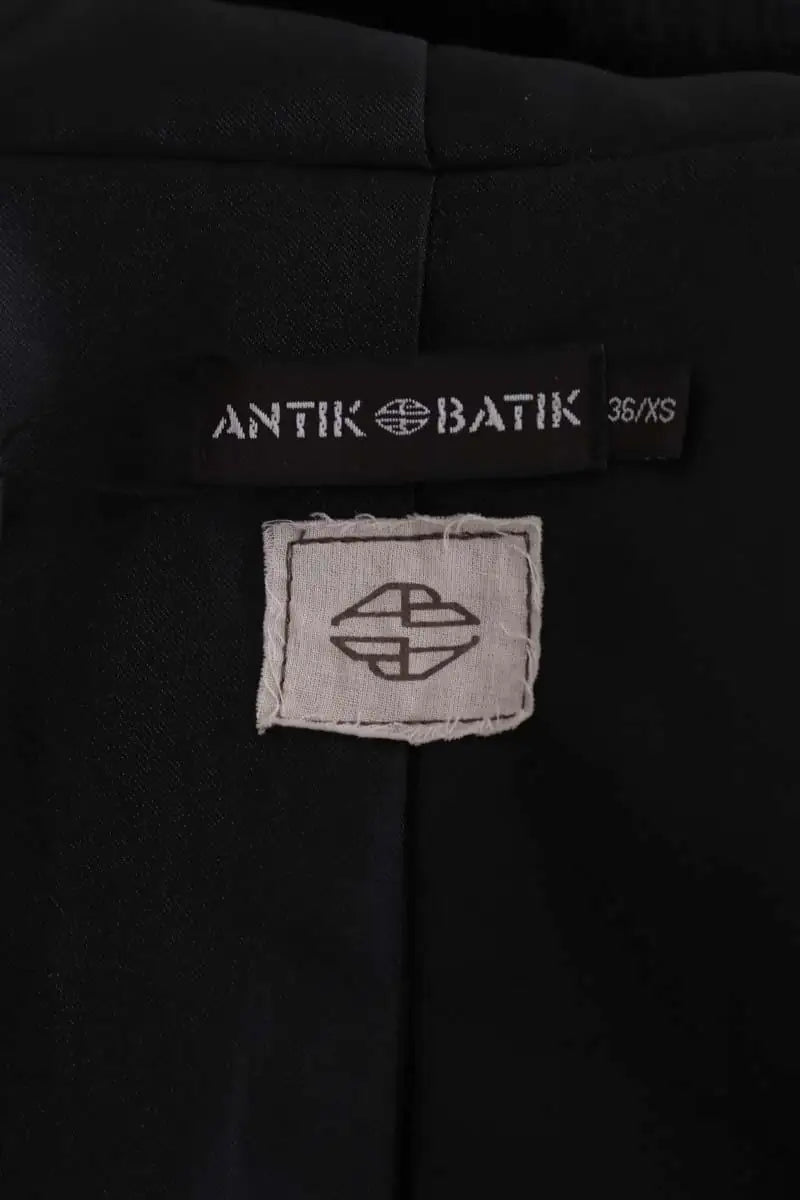 Veste Antik Batik Noir en Fourrure