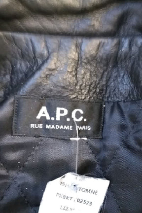 Veste APC Noir en Cuir