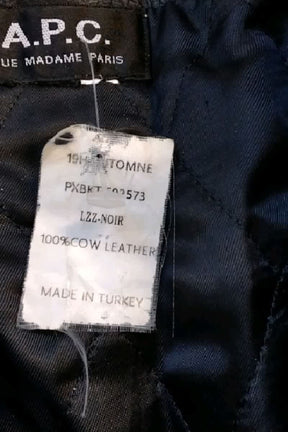 Veste APC Noir en Cuir