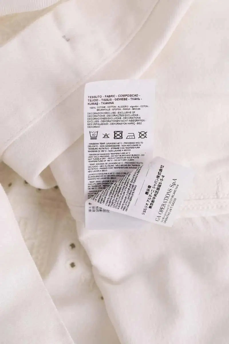 Veste Armani Blanc en Coton