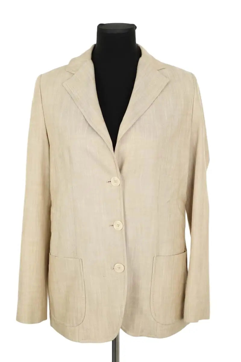 Veste Attic And Barn Ecru en Viscose, taille M - Seconde Main