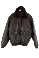 Veste Avirex Marron en Cuir, taille XXL - Seconde Main