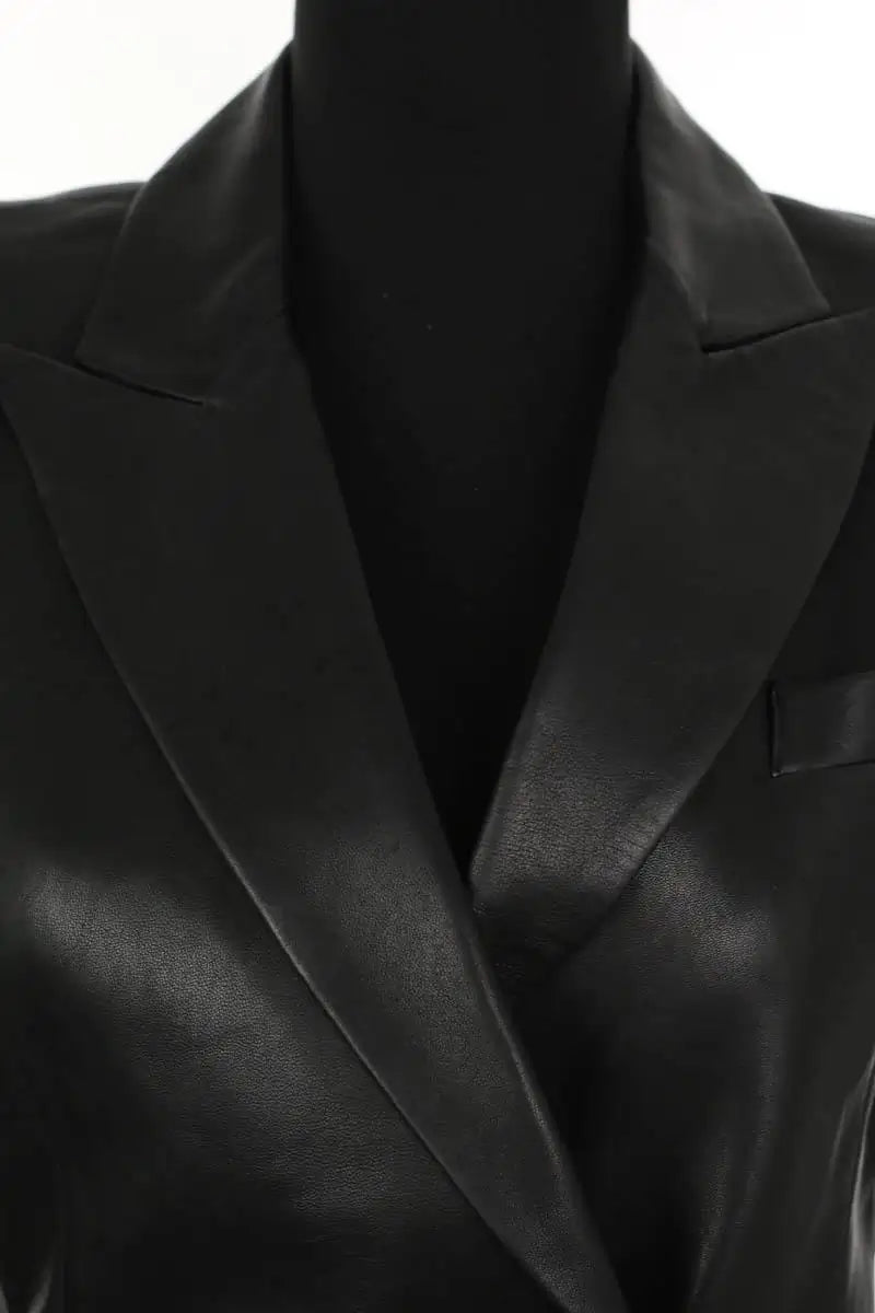 Veste Balmain Noir en Cuir