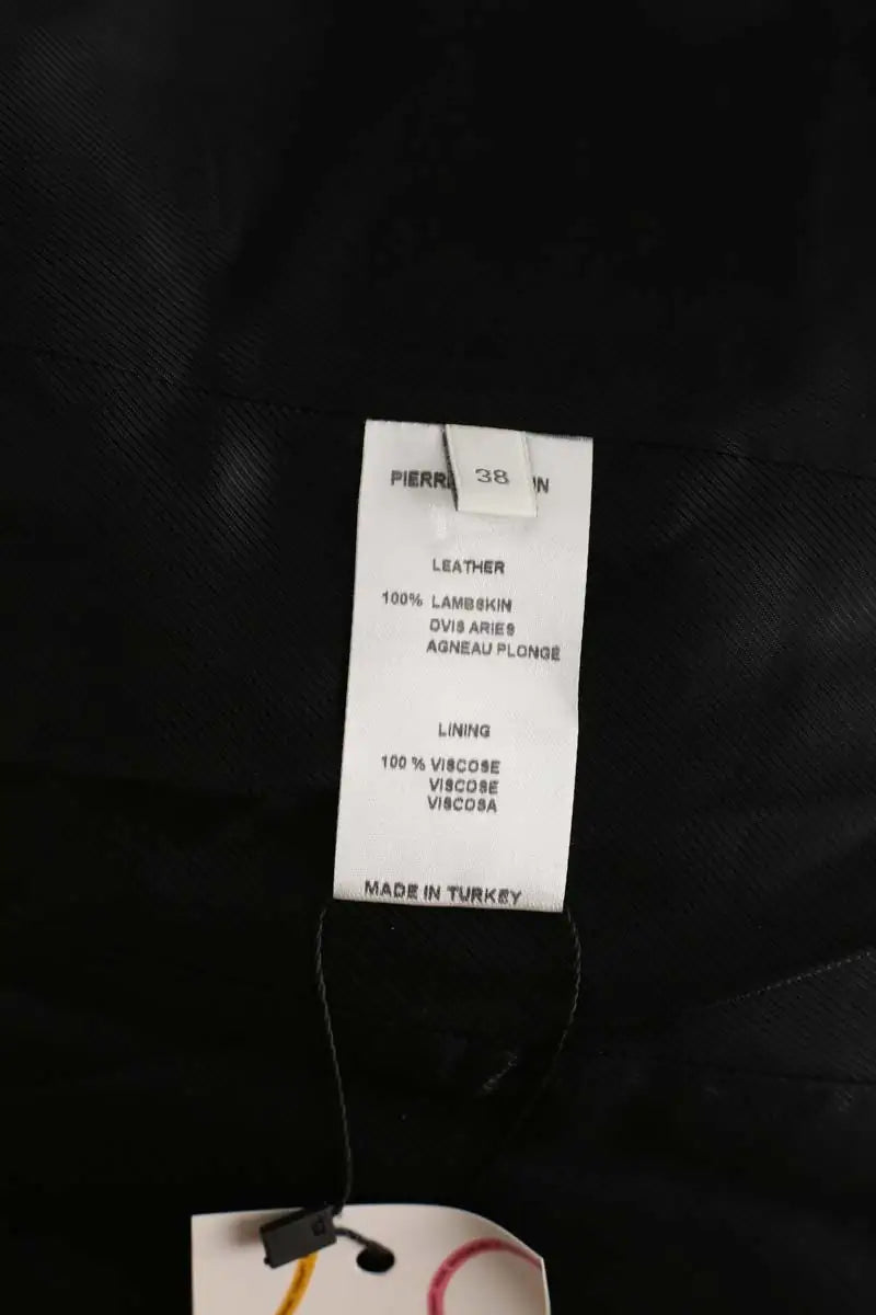 Veste Balmain Noir en Cuir