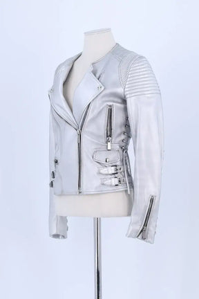 Veste Barbara Bui Argent en Cuir
