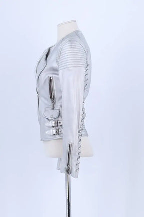 Veste Barbara Bui Argent en Cuir