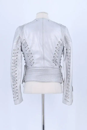 Veste Barbara Bui Argent en Cuir