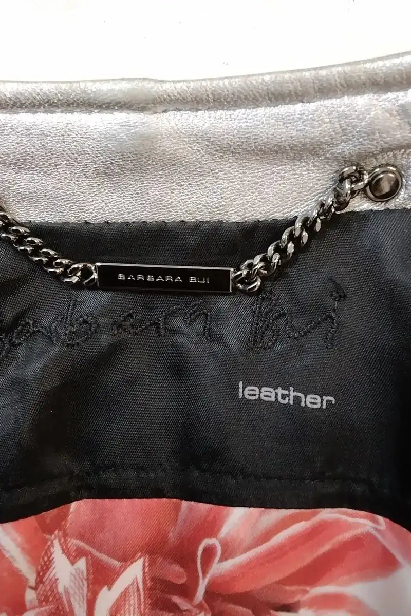 Veste Barbara Bui Argent en Cuir