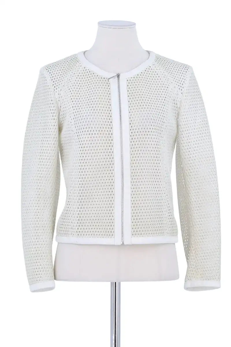 Veste Barbara Bui Blanc en Synthétique, taille M - Seconde Main