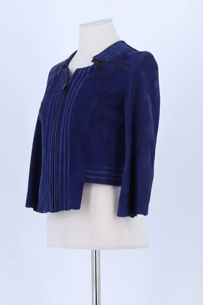 Veste Barbara Bui Bleu en Daim