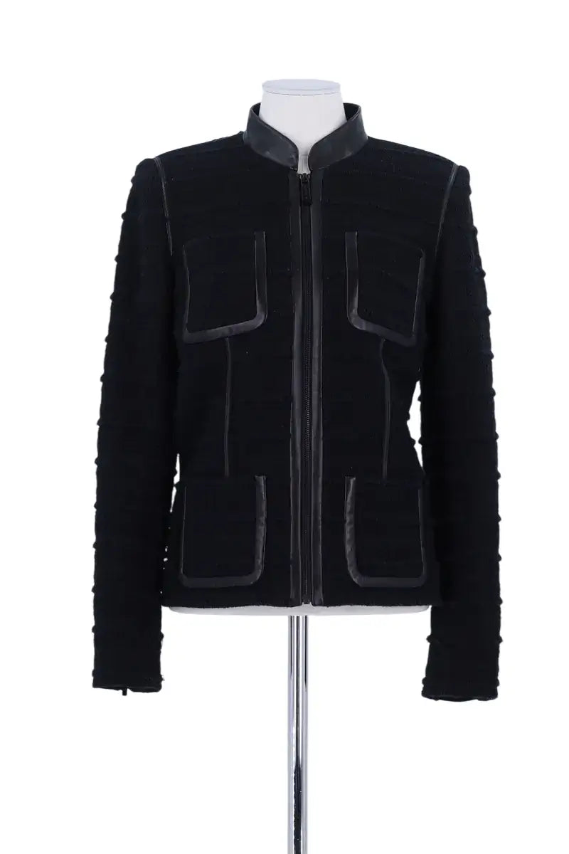 Veste Barbara Bui Noir en Coton, taille M - Seconde Main