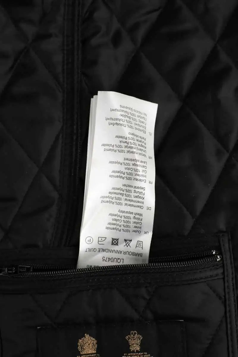 Veste Barbour Noir en Polyamide