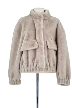 Veste Bash Beige en Polyester, taille S - Seconde Main